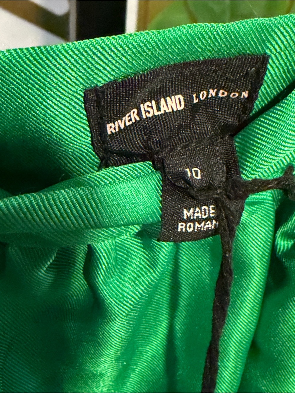 River Island Bright Green Maxi Skirt NWT UK 10 - Picture 6 of 7